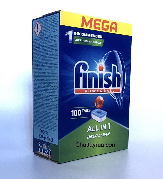 Viên rửa Finish All in 1 Deep Clean hộp  100 viên